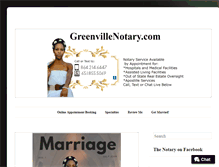 Tablet Screenshot of greenvillenotary.com